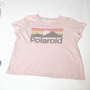 Poloroid- crop shirt